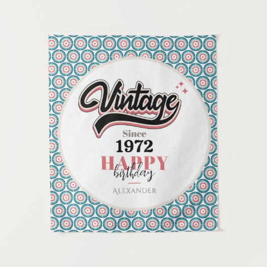 Retro sinds - 1972 wandkleed (Voorkant)