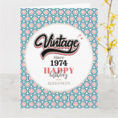 Retro sinds - 1974 kaart (Gele Bloem)