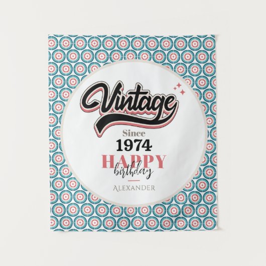Retro sinds - 1974 wandkleed (Voorkant)