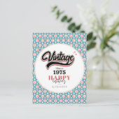 Retro sinds - 1975 briefkaart (Staand voorkant)