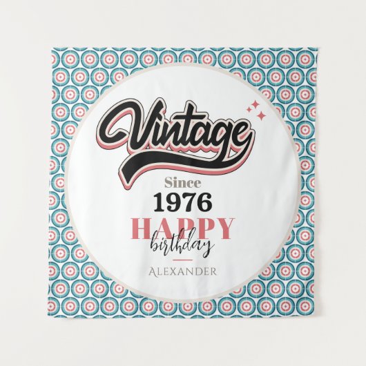 Retro sinds - 1976 wandkleed (Voorkant)