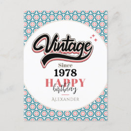 Retro sinds - 1978 briefkaart