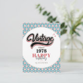 Retro sinds - 1978 briefkaart (Staand voorkant)