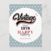 Retro sinds - 1978 briefkaart (Voorkant)