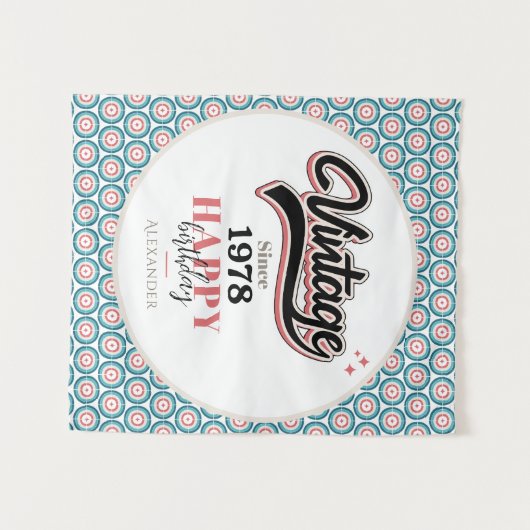 Retro sinds - 1978 wandkleed (Voorkant (horizontaal))