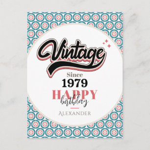 Retro sinds - 1979 briefkaart