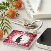 Retro Singer Sleutelhanger