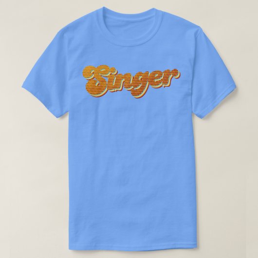 Retro Singer T-shirt (Design voorkant)