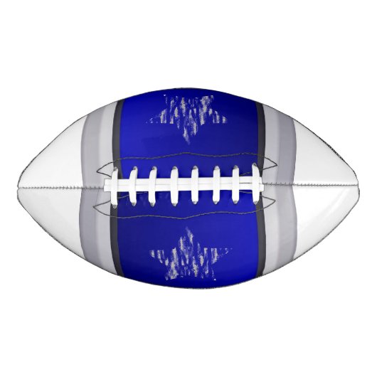 Retro Single Star 2 paneel Blauw ontwerp American Football (Voorkant)