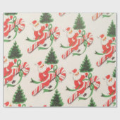 Retro,  Sinterklaas Cadeaupapier (Vlak)