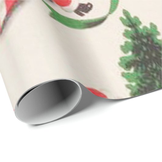 Retro,  Sinterklaas Cadeaupapier (Rol Hoek)