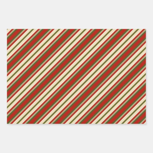 Retro Sinterklaas Gezichten en Holly Inpakpapier Vel (Voorkant 2)