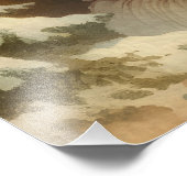 Retro Sinterklaas illustratie Foto Afdruk (Hoek)