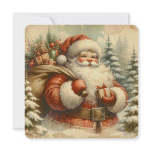 Retro Sinterklaas Illustratie