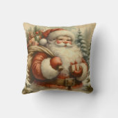 Retro Sinterklaas illustratie Kussen (Achterkant)