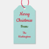 Retro Sinterklaas Kerst Cadeau Tags Cadeaulabel (Voorkant)