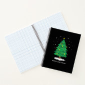 Retro Sinterklaas Kerstboom Verlichting Notitieboek (Binnen)