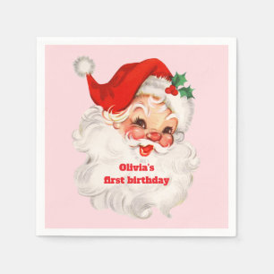 Retro Sinterklaas verjaardag Servet