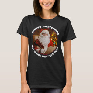  Retro Sinterklaas Vrolijk Kerstfeest Custom T-shirt