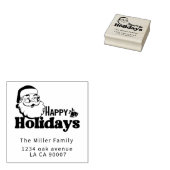 Retro Sinterklaas Vrolijke Kerst feestdagen Rubberstempel (Gestempeld)