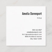 Retro Sinterklaas Zittend in een stoel Kerstmis Vierkante Visitekaartje (Achterkant)