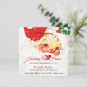 Retro Sinterklaasviering, Open Huis Feestdagenkaart (Staand voorkant)