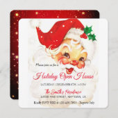 Retro Sinterklaasviering, Open Huis Feestdagenkaart (Voorkant / Achterkant)