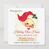 Retro Sinterklaasviering, Open Huis Feestdagenkaart (Voorkant)