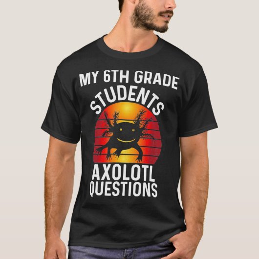 Retro Sith Grade Teacher Apprecie i Aolotl Que T-shirt (Voorkant)