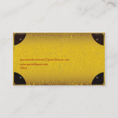 Retro  Siutcase Travel Agency Visitekaartje (Achterkant)