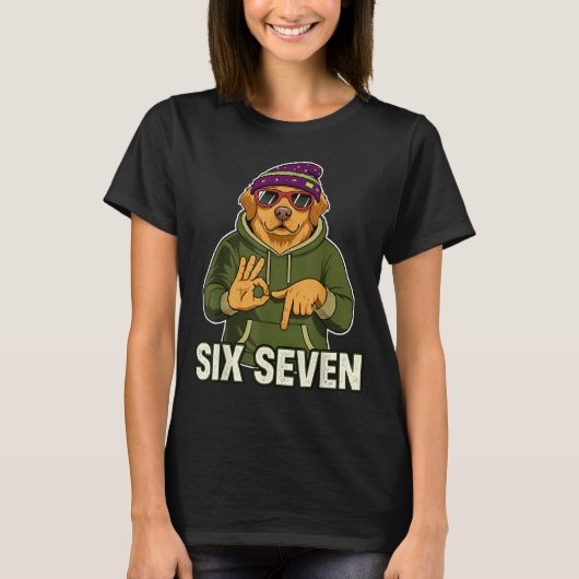 Retro Six Seven Golden Retriever Graphic Gift Men T-shirt (Voorkant)