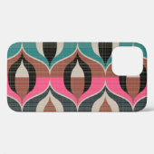 Retro Sixties stijl naadloos patroon Case-Mate iPhone Case (Achterkant (horizontaal))