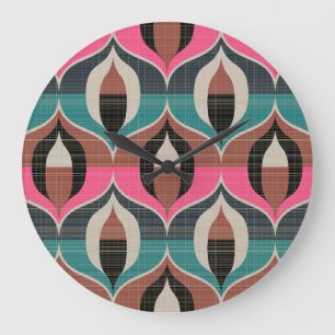 Retro Sixties stijl naadloos patroon Grote Klok