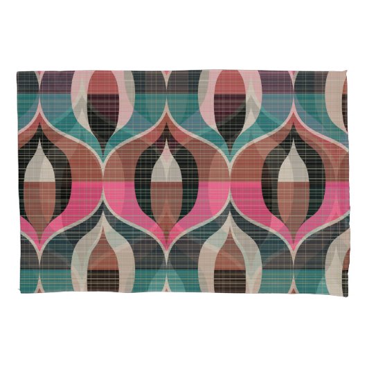 Retro Sixties stijl naadloos patroon Kussensloop (Voorkant)