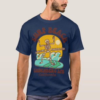 Retro Sixties Surf Beach Vandenberg AFB California T-shirt