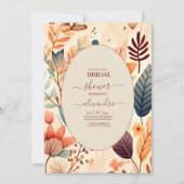 Retro Sixties Terracotta Bridal Kaart (Voorkant)