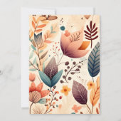 Retro Sixties Terracotta Bridal Kaart (Achterkant)