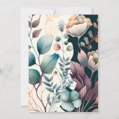 Retro  Sixties Terracotta Verloving Kaart (Achterkant)