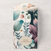 Retro  Sixties Terracotta Wedding All In One Uitnodiging (Buitenkant)