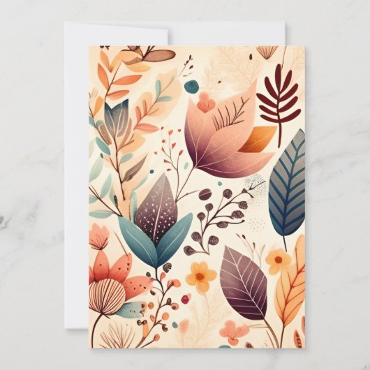 Retro  Sixties Terracotta Wedding Save The Date (Achterkant)