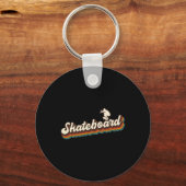 Retro skateboard-afbeelding voor skateboarder - Sk Sleutelhanger (Voorkant)