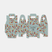 Retro Skateboard Blue Cool Skateboarding Verjaarda Bedankdoosjes (Uitgevouwen)