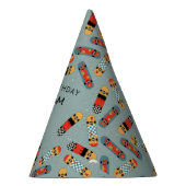 Retro Skateboard Blue Cool Skateboarding Verjaarda Feesthoedjes (Rechts)