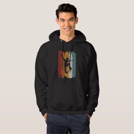 Retro  skateboard hoodie (Voorkant volledig)
