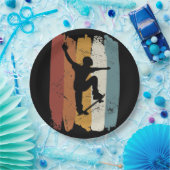 Retro  skateboard papieren bordje (Feest)