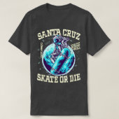 Retro  Skateboard Street Draag Santa Cruz als T-shirt (Design voorkant)