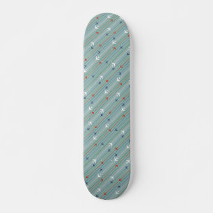 Retro Skateboard van het Patroon van het Vliegtuig
