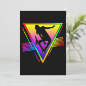 Retro Skateboarden Skater Kaart (Staand voorkant)