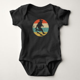 Retro Skateboarder Vrouwelijke Atleet Skateboarden Romper