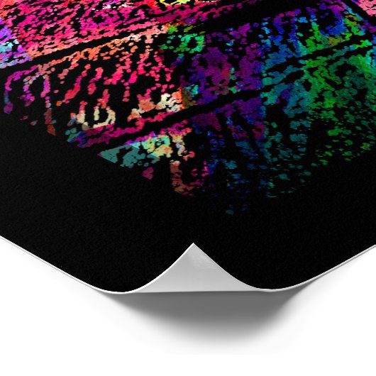 Retro Skater - Skateboarder - Skateboard P Poster (Hoek)